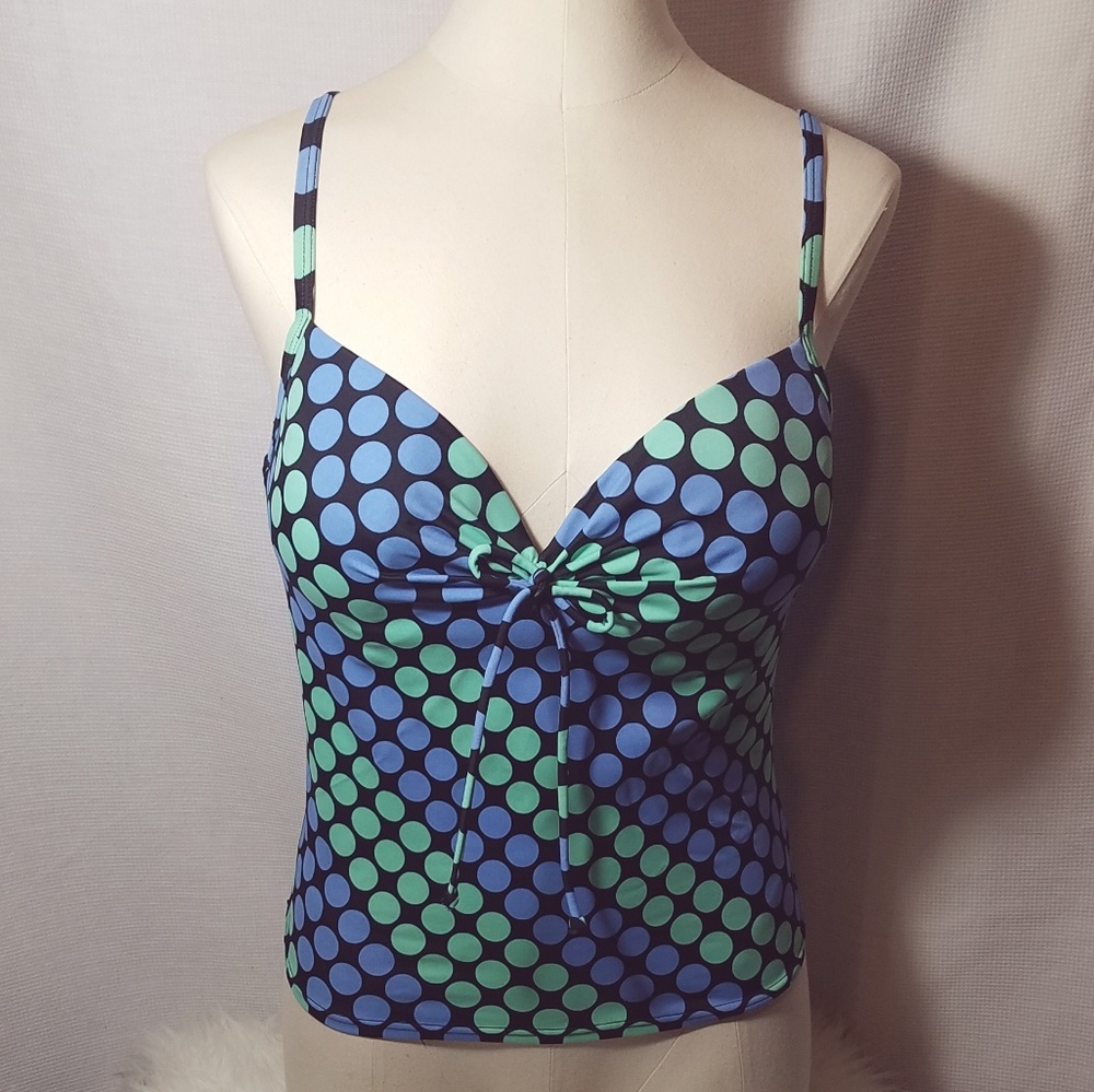 Victoria's Secret 36C Tankini Polka Dot Padded Top